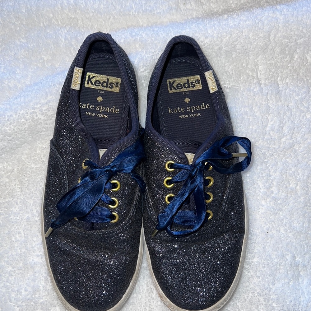Kate Spade Kids Keds Size 13.5; Sparkly Navy